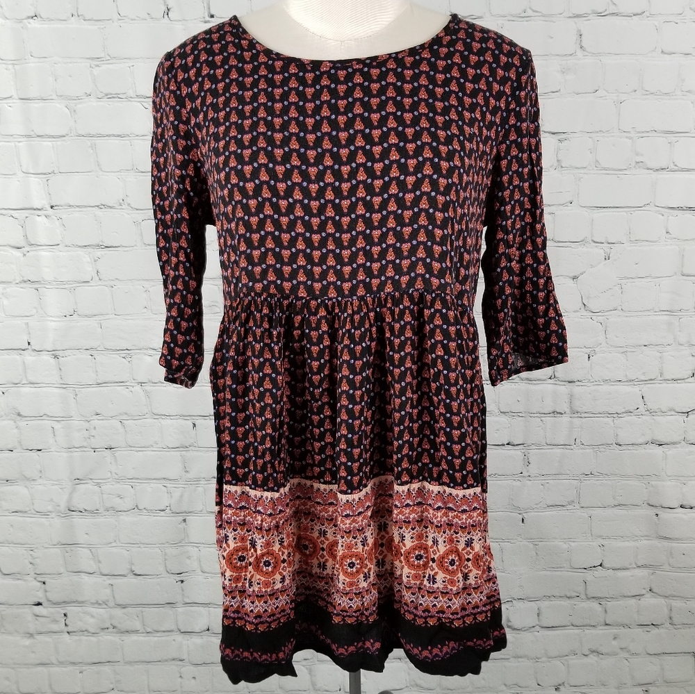 STARING AT STARS | boho ruffle flowy blouse